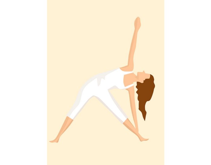 Beautiful Doing Lights Woman Yoga